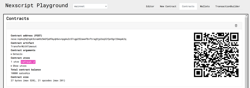 Contract Funding Interface