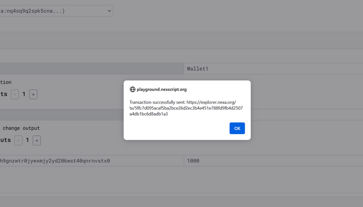 Transaction Builder Interface